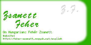 zsanett feher business card