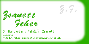 zsanett feher business card